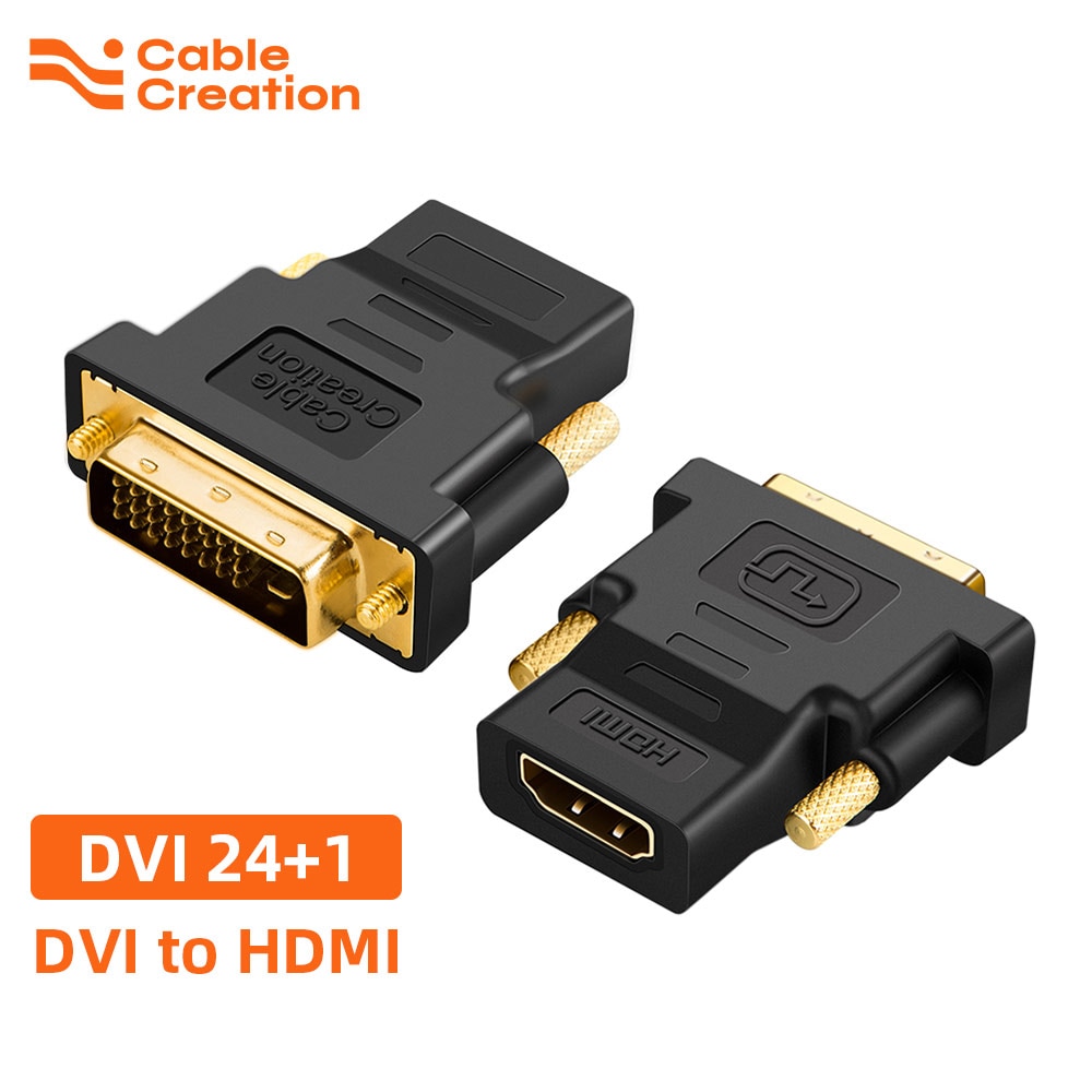 CableCreation DVI-HDMI ,  DVI D 24 + 1 -HDMI  Ŀ ̺, HDTV  PS3 PS4 , 1080P